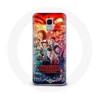 Coque pour Samsung Galaxy A6 2018 Stranger Things Teaser Saison 4 Affiche Personnages Art