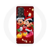 Coque pour Samsung Galaxy A33 5G Mickey Mouse et Minnie Mouse le jour de Noël - Maniacase