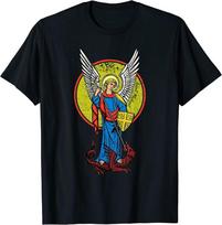 Saint Michael Catholic Archangel Protector Angel Unisex T-Shirt S