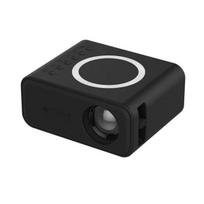 YT300 mobilusis projektorius, 320*240P nešiojamas didelės raiškos namų kino projektorius miegamajame, įmontuotas garso USB belaidis + prijungiamas mob EU Plug juoda