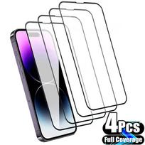 4Pcs Tempered Glass For iPhone 15 14 11 12 13 Pro Max Screen Protector For iPhone X XR XS Max 6 7 8 Plus Protective Glass Film Poco X3 Pro(NFC) gryna