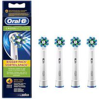 Oral-B toothbrush heads Cross Action, 4pcs, White EB50-4