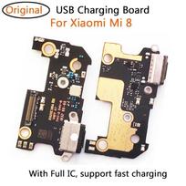 Replacement For Xiaomi Mi 8 Mi8 Micro USB Charging Dock Port Connector Board Flex Cable With Full IC Fast Charge main flex