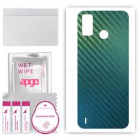 apgo Apsauginis lipdukas nugarėlei, suderinamas su Tecno Spark 6 Go, apvyniojama plėvelė, folija, vinilas - raštas Carbon Chameleon CAKA1