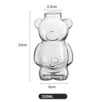 Kawaii Meškučio Formos Kokteilių Stiklas Baras Restoranas Populiari Stiklo Indai Maišymui Vyno Taurė Mielas Šalto Gėrimo Puodelis Sulčių Puodelis Mergaitėms Bear Cocktail Cup