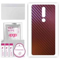 Apgo odos lipdukų plėvelės folijos vinilas, skirtas BACK, suderinamas su Nokia 3.1 Plus, atsparus įbrėžimams, lengvai montuojamas - anglies chameleonas CAKA5