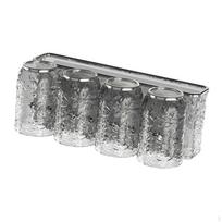 Toothbrush Holder for Bathrooms Rack with Cup Set Nordic Space Saving Multifunction 4 cup Gray gray