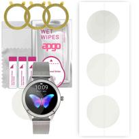 3x apgo Hidrogelio matinis ekrano apsauginis stiklas laikrodžiui Watchmark Fashionwatch WKW10, hidrogelio plėvelė, lankstus, minkštas TPU su pozicionavimo sluoksniu, lengvas montavimas