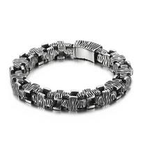 Fashion Trend Casting Bracelet Hip -Hop Titanium Steel Cross Men 'S Bracelet 225*10mm gray