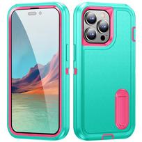 Dėklas iPhone 15 14 13 12 11 Pro Max XS XR 8 7 Plus, tvirtas, atsparus smūgiams, apsaugantis nuo įbrėžimų, su atrama iPhone 15 Pro