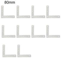 10Pcs 40/50/60/80mm T Shape/L Shape Corner Bracket Not Easy to Rust Humanized Design 80mm L