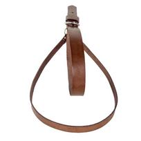 Cowboy Hat Hanging Belt Storage Stand PU Leather Durable Display Organizer Rack For Men Women Sun Protecting Outdoor Use brown
