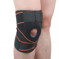 Knee Brace Support Sleeve Adjustable Open Patella Stabilizer Protector Sports Running Knee Wrap Arthritis Meniscus Tear Kneepad beige