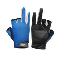 1 Pair Fishing Gloves Outdoor Sports Mittens Outdoor 3 Cut Fingers Waterproof Anti-Slip Portable Easy Fishing Carrying CHINA
