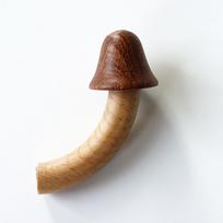 Šaldytuvo lipdukas Pranešimų lenta Priminimas Medinis grybas Šaldytuvo lipdukas brown