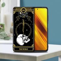 Black Shell For Xiaomi Mi Poco X3 NFC M3 Pro F3 GT X2 F1 Soft Case 11T 11 Lite Note 10 10T 9T Phone Cover Death Tarot Shockproof Mi Poco X3 black