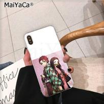 MaiYaCa Anime Demon slayer Kamado Nezuko girl Phone Cover for iphone 13 SE 2020 11 pro XS MAX 8 7 6 6S Plus X 5 5S SE XR case iphone 6 6s white