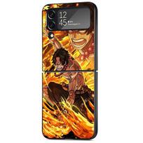 Telefono dėklas Samsung Galaxy Z Flip 4 Z Flip 3 5G ZFlip ZFlip3 Flip3 zflip Flip4 Juodas Vienas Gabalas-Ace Viršelis Samsung Z Flip 5G