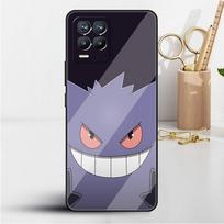 Dėklas For Realme 8 C21y GT Neo 2 3 8i C21 7 C11 6 C12 C35 C3 GT 9 Pro C12 Silikoninis TPU telefono dėklas Japonų anime Pokemon Gengar Realme 9 4G black