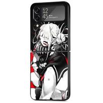 Case for Samsung Galaxy ZFlip Z Flip 4 Z Flip 3 5G ZFlip3 zflip Flip4 Black Luxury Coque My Hero Academia Toga Himiko Cases Samsung Z Flip 5G