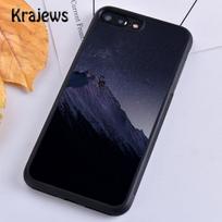 Krajews Mountain Night Galaxy Phone Case Cover For iPhone 14 5 SE 6s 7 8 plus X XR XS 11 12 13 pro max Samsung S21 S22ultra Plus iPhone 14