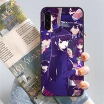 Komi-San Anime Phone Case For Samsung Note 9 10 20 Plus Pro Ultra J6 J5 J7 J8 Soft Black Phone Cover Galaxy Note20 gray