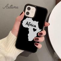 AFRICA MAP Phone Case for iPhone 11 12 13 14 Pro Max mini X XR XS SE 2020 5 6S 7 8 Plus Samsung Galaxy S21 S22 Cover shell iPhone 5 5s SE