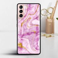 Marmurinis stiklinis dėklas Samsung Galaxy S22 S20 FE S21 Plus telefono dangtelis S10 5G S9 Note 20 Ultra 10 Lite korpusas Samsung S21 5G pink