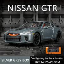 1/32 Tinka GTR R35 50-mečio formos žaisliniam automobiliui Žaisliniai automobiliai Automobilių modeliai Metaliniai žaisliniai automobiliai Automobilių serija Vaikiški atgal traukiami žaislai 1/32-Size:14.1*5.4*3.9cm mėlyna