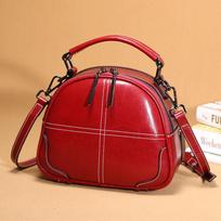 Women's Bags 2023 Senior Sense of Ladies Round Retro Handbag Fashion Crossbody Bags one size ruda