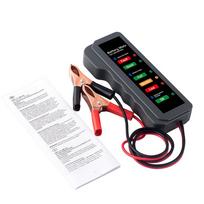12V Akumuliatoriaus Testeris Skaitmeninis Generatoriaus Testeris 6 LED Lemputės Aptikimo Ekranas Automobilio Įrankis Automobilio Akumuliatoriaus Testeris Automobiliui Motociklui pilka