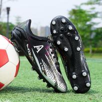 Vyriški futbolo batai paaugliams, kvėpuojantys futbolo batai, profesionalūs žaidimo aikštelės TF/FG futbolo apkabos Vyriški sportbačiai suaugusiems, 35–47 dydis 47 juoda
