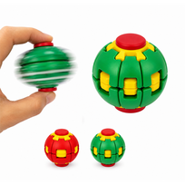 Fidget Spinner Kamuoliukas – Sensorinis Antistresinis Žaislas - žalias