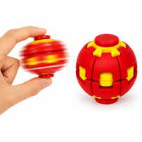 Fidget Spinner Kamuoliukas – Sensorinis Antistresinis Žaislas - raudonas