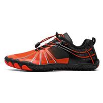Women Swimming Footwear Seaside Walking Upstream Shoes Breathable Quick Dry Beach Five Finger Aqua Shoes Outdoor Men Water Shoes 46 oranžinė