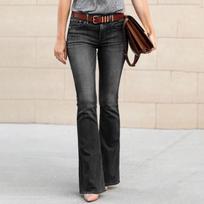 Washed Blue Jeans Micro-lapped Pants, Mid-waist, Ordinary Jeans XXXL šviesiai mėlyna spalva