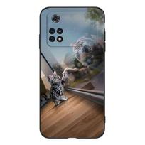 POCO M4 Pro 4G dėklas Xiaomi POCO M4 Pro 4G dangtelis POCO M4Pro 4G juodas tpu dėklas liūtas vilkas tigras drakonas POCO M4 Pro 4G gray