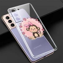 Cartoon Cute Monkey Silicone Cover For Samsung Galaxy S22 S21 S20 FE Ultra S10 S10E Lite S9 Plus Transparent Phone Case Samsung S22 Ultra
