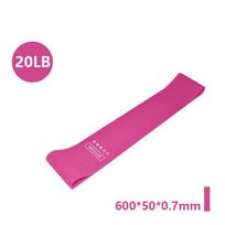 Portable Fitness Workout Equipment Rubber Resistance Bands Yoga Gym Elastic Gum Strength Pilates Women Weight Sports pink