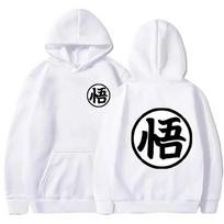 Japanese Anime Cartoon Goku Print Hoodie Autumn Winter  Hoodie Unisex Sweatshirt Women Pullovers Casual Streetwear Sportswear S
