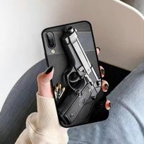 Ginklas ir kulka   Telefono dėklas Vivo Y91C Y11 17 19 17 67 81 Oppo A9 2020 Realme c3 vivo iqooneo black