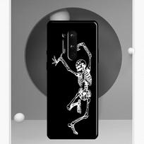 Gotikinės mados kaukolės dėklas Oneplus 10T 8T 9R 9RT Ace 11 9 10 Pro dangtelis Oneplus Nord N20 N10 2T CE 2 Lite OnePlus 10Pro gray