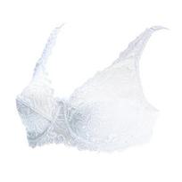 Big D Women Transparent Ultrathin Bralette Plus Size Underwear Lace Brassiere 90D kūno spalva