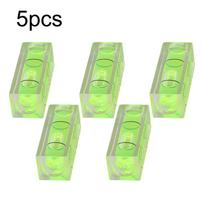 5/10 vnt. Kvadratiniai Kokybiški Mini Niveliavimo Burbuliukai Maži Lygiai Buteliukai Nauji 40mm 5pcs green