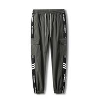 Naujos Hip Hop Joggers Cargo Kelnės Vyriškos Harem Kelnės Daugiakišenės Kaspinėliai Vyriški Sportinės kelnės Gatvės apranga Laisvalaikio vyriškos sportinės kelnės M-7XL M pilka spalva
