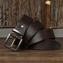 Diržas Vyriškos Mados Tendencija Odinis Sagtimi su Kilpele Retro Korėjietiško Tipo Paprastas Universalus Vyriškas Džinsų Diržas 130cm black