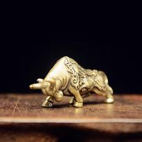 Žalvarinė Sėkmingo Bulių Kovos Statulėlė Namų Dekoracijos Ornamentai Varinė Gyvūno Miniatiūrinė Figūrėlė Atneša Turtą Biuro Stalo Dekoras Amatai