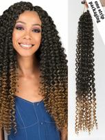 18 colių  Ocean Wave  nerti plaukai Sintetiniai giliųjų bangų mezgimo nerti plaukų priauginimai Ombre Afro Curls Passion Twist plaukai 18inch