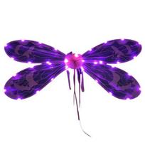 Fairy Wings Moteriškas žėrintis laumžirgio sparnų kostiumas Lengvas, kvėpuojantis aprangos aksesuaras vakarėliams Cosplay pasirodymui žalia