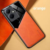 Shockproof Case for Xiaomi Redmi 13C 12 5G 12C 10C A1 Plus 10A 9C 9A 8 8A Protective Cover with Car Magnetic Holder Business Full Protection Cover For Redmi 9A oranžinė